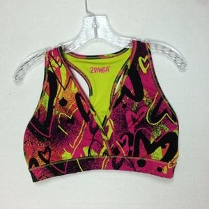 Zumba Womens Love Reversible V Bra Dance Sold Out